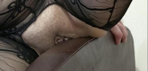 trendsUnusual masturbation of hairy pussy at home on the bed Brunette in a sexy costume fingering a vagina Fetish